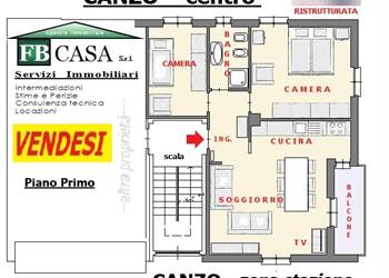 CANZO CENTRO - TRILOCALE, SEMI ARREDATO